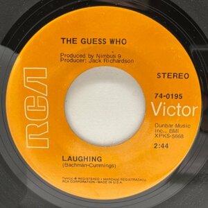 美盤!! USオリジナル 7インチ GUESS WHO Laughing / Undun ('69 RCA Victor) ジャッキー・ブラウン 45RPM.