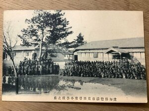 FF-2381 ■送料無料■ 愛知県 愛知縣豊橋市東田尋常小学校の景 集合写真 学校 校舎 校庭 生徒 人 レトロ 戦前 絵葉書 写真 古写真/くNAら