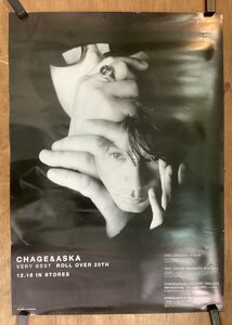 KK-5550■送料無料■CHAGE and ASKA チャゲアス VERY BEST ROLL OVER 20TH 音楽 歌手 男性 ポスター レトロ アンティーク●破れ有/くSUら