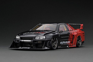 ★1/18 LB-ER34 Super Silhouette SKYLINE Black/Red IG2703 イグニッションモデル