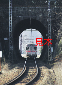 鉄道写真、645ネガデータ、165141440002、3500系（3522）O2編成後追い、長野電鉄屋代線、大室〜信濃川田、2012.03.29、（3362×4591）