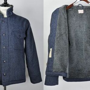 BONCOURA ボンクラ Deck Jacket Blue Tweed ツイード デッキ ジャケット 38 b6325の画像1