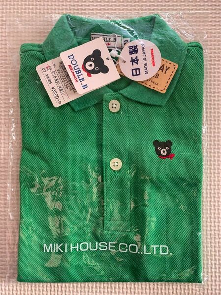 新品　ミキハウス　日本製　半袖　ポロシャツ　80