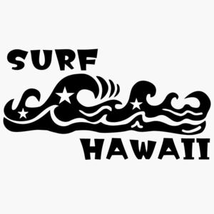カッティングステッカー トライバル 波 サーフ SURF ハワイ hawaii ステッカー サーフィン サーフボード 夏 