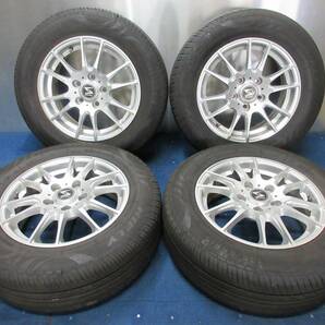 ★8.5分山★21年製★ HIFLY HF201 195/65R15 トヨタ純正ナット用社外ホイール 15×6J +43 5H-114.3 4本セット D575の画像1