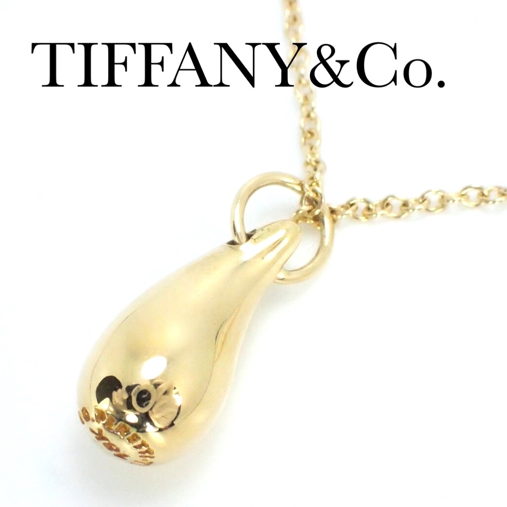 新色追加! TIFFANY&Co. ティファニー K18YGオープンティアドロップ