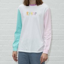 Ripndip Embroidered Logo L/S T-Shirt White L Tシャツ _画像2