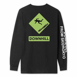 HUF X United Arrows Downhill-2 L/S T-Shirt Black M Tシャツ