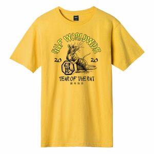 HUF Year Of The Rat T-Shirt Gold S Tシャツ