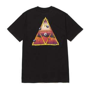 HUF Altered State Triple Triangle T-Shirt Black M Tシャツ