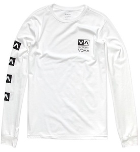 RVCA Breaking Balance Long Sleeve T-Shirt White XL Tシャツ