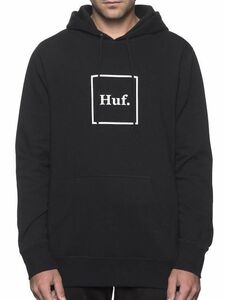 HUF Box Logo Pullover Hoodie Black XXL パーカー