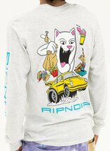 Ripndip Open Roads L/S T-Shirt Ash M Tシャツ_画像3