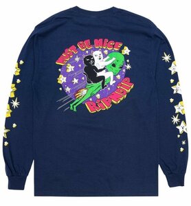 Ripndip Star Gazer L/S T-Shirt Navy M Tシャツ 