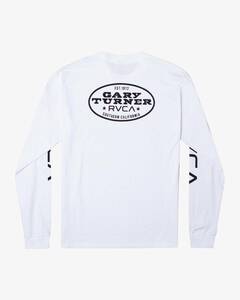 RVCA X Gary Turner Long Sleeve T-Shirt White L Tシャツ