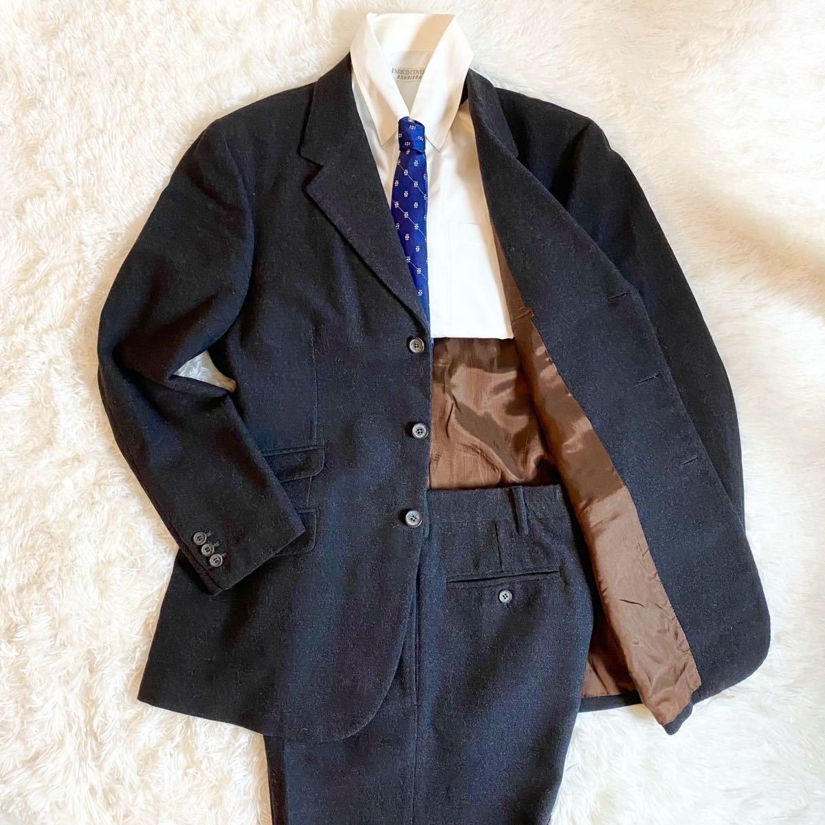 贅沢屋の ETRO ETRO グリーン セットアップスーツ エトロ ストライプ柄