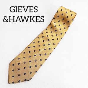 【中古】GIEVES&HAWKES ギーブス&ホークス シルク SILK ネクタイ