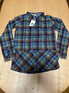 メ3560 corva 新品 　長袖チェックシャツ140 定価 3,499円