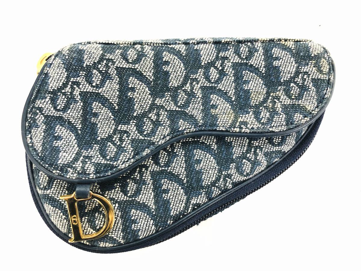 オシャレ 【美品】ディオール トロッター サドルポーチコ スメ ポーチ