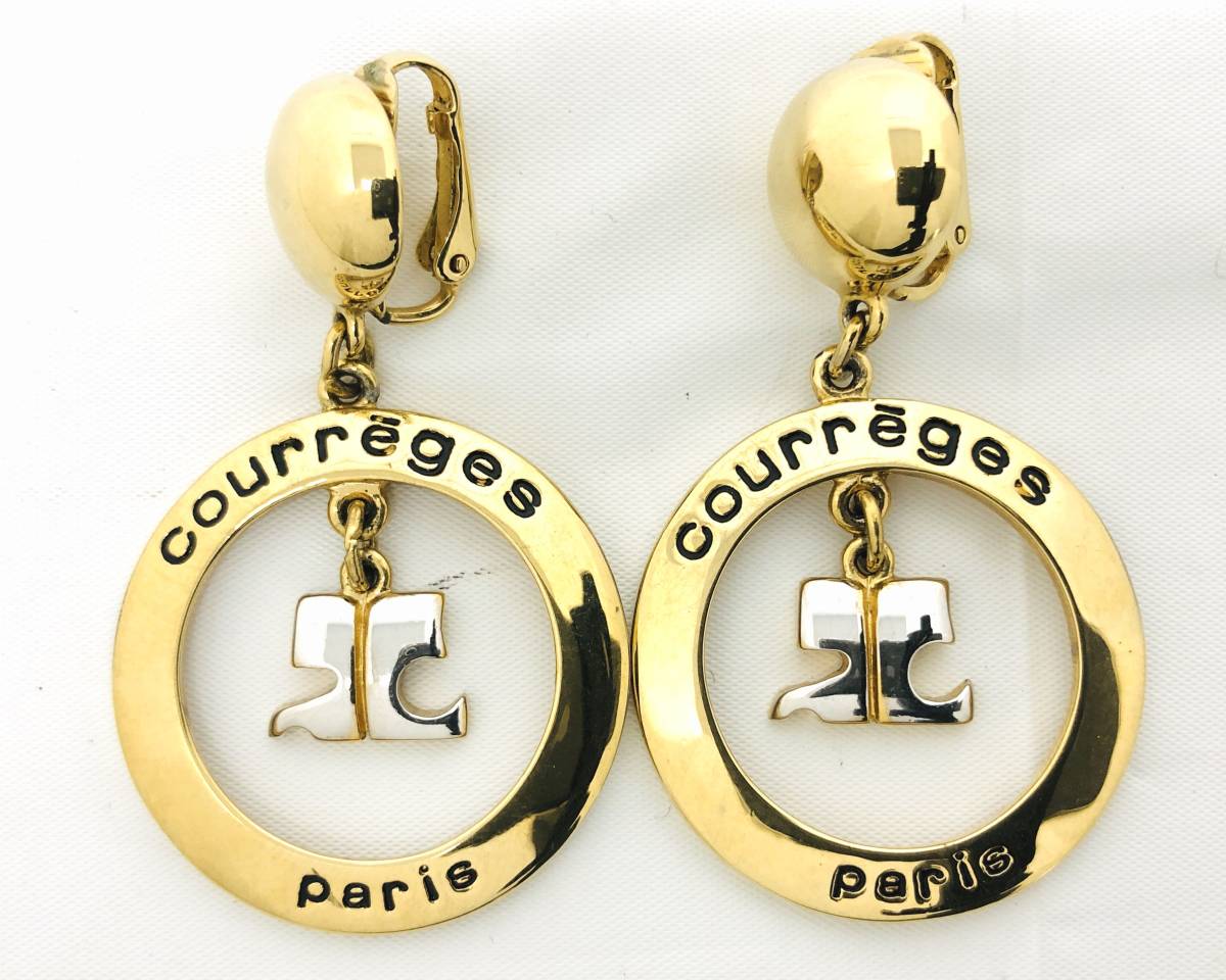 至上 クレージュ Courreges ビンテージ ピアス dinogrip.com