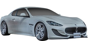 【M’s】MASERATI Granturismo (2007y-) LEAP DESIGN フロントスポイラー ／／ FRP製 未塗装 リープデザイン エアロ パーツ 2ドア クーペ