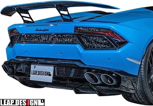 【M’s】LAMBORGHINI HURACAN LP580-2 (2016y-) LEAP DESIGN カーボン リアウイング ／ CARBON エアロ パーツ リープデザイン リヤウイング