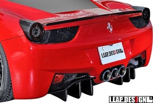 【M’s】Ferrari 458イタリア (2009y-2015y) LEAP DESIGN リヤディフューザー ／／ カーボン CARBON リープデザイン エアロパーツ カスタム