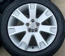 【美品！ 三菱 CV1W デリカD:5 純正 アルミ ホイール&ブルーアース RV-02 225/55R18 4本セット 18×7J +38 5穴 PCD114.3 パワーパッケージ_画像2