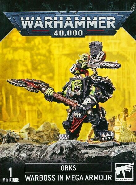 送料無料 未開封 新品 オルク ウォーボス（メガアーマー装備） [50-56] ウォーハンマー 40000 Orks Warboss in Mega Armour Warhammer 40k