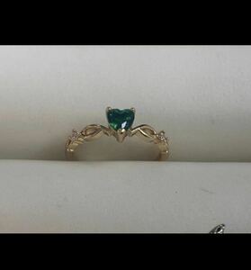  emerald ring 925