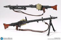 DID 1/6 WW2 ドイツ国防軍 ドイツアフリカ軍団 DAK ビアラス MG34機関銃手 未開封新品 D80158 検) DID Facepoolfigure SS DAMTOYS FLAGSET_画像9