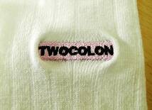 【未使用品★レッグウェア】福助◆TWOCOLON◆極太8×1リブ◆白 ハイソックス◆23-25cm◆35cm丈◆藤田ニコルプロデユース◆_画像5