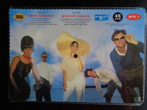 B52's square picture single [rock lobster] [planet claire] ピクチャー　シングル　レコード