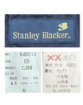 Q1147 春夏オススメ!! Stanley blacker スタンリーブラッカー 日本製 半裏仕様 背抜き テーラード ジャケット メンズ ネイビー 紺 M!!_画像9