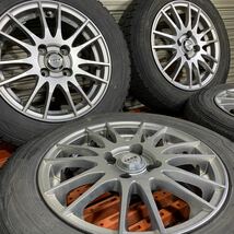 ZACK ザック 14インチ アルミホイール 4本セット ダンロップ スタッドレスタイヤ WINTERMAXX 165/70R14 アクア スペイド マーチ ソリオ_画像1