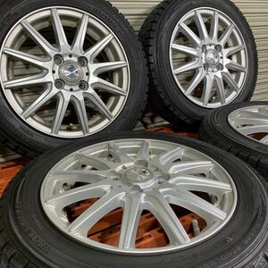 SPEC K スペックK 14インチ アルミホイール 4本セット ダンロップ スタッドレスタイヤ WINTERMAXX 155/65R14 N-BOX サクラ ワゴンR タント