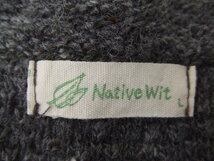 【お買得！】★Native Wit/ネイティブウィット★レディース半袖ニット　グレー　サイズL _画像3