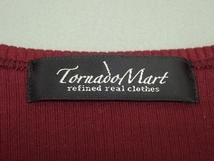 送料無料 Tornado Mart カットソー・M△トルネードマート/長袖Tシャツ/ロンT/リブデザイン/23*3*2-15_画像8