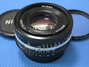 ★ 極上美品 ★ ニコン ♪ 　Ｎｉｋｏｎ 人気のパンケーキ　 Ａｉ-S 　NIKKOR 　５０ｍｍ １：１．８ ★　単焦点レンズ ★