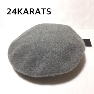 24KARATS ベレー帽 FREE/トゥウェンティーフォーカラッツ ハンチング 未使用