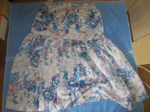 1 中古 ハワイアン ドレス スカート 幅約36㎝ スカート丈 約80㎝