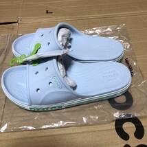 即決価格【24cm】バヤバンド スライド BAYABAND SLIDE CROCS カラー: Mineral Blue / Pistachio ミネラルブルー ピスタチオ 送料510円～_画像3