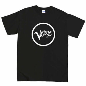[Lサイズ]Verve（ヴァーヴ）Records ロック・ジャズ レーベル 藤原ヒロシ着用 ロゴTシャツ ブラック