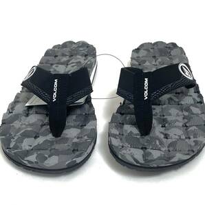 VOLCOM ボルコム V0812350GRC⑤ メンズ US9 27cm ビーチサンダル BeachSandal ビーサン グレー系 迷彩色 靴 ヴォルコム 新品 即決 送料無料の画像2