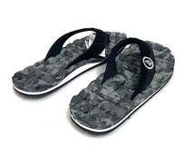 VOLCOM ボルコム V0812350GRC① メンズ US10 28cm ビーチサンダル BeachSandal ビーサン グレー系 迷彩色 靴 ヴォルコム 新品即決 送料無料_画像4