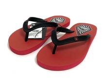 VOLCOM ボルコム V0812353RNR② メンズ US9 27cm ビーチサンダル BeachSandal ビーサン 赤色 リボン・レッド ヴォルコム 新品即決 送料無料_画像1