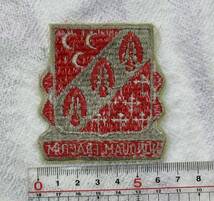 実物 米陸軍 第7野戦 砲兵連隊 ポケットパッチ 7th Field Artillery Regiment Pocket Patch エッジカット 2_画像3