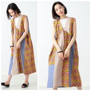 美品 BEAMS BOY バティック柄 クレイジー ワンピース OZ CREATION オズクリエイション 定価14080円 Made in India インド