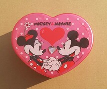 Mickey & Minnie 鏡付き 小物入れ アクセサリーケース DISNEY 雑貨 コレクション ミッキーマウス ミニーマウス ハート ディズニー ミラー_画像1