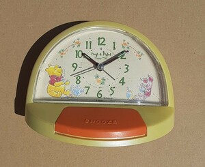 Pooh & Piglet 目覚まし時計 FD395Y ディズニータイム くまのプーさん ピグレット Disney Time 置時計 雑貨 コレクション レトロ ハチミツ 